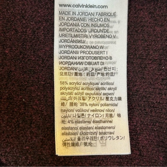 Calvin Klein Jeans Turtleneck Acrylic Blend Sweater Burgundy Size XL - Picture 14 of 16